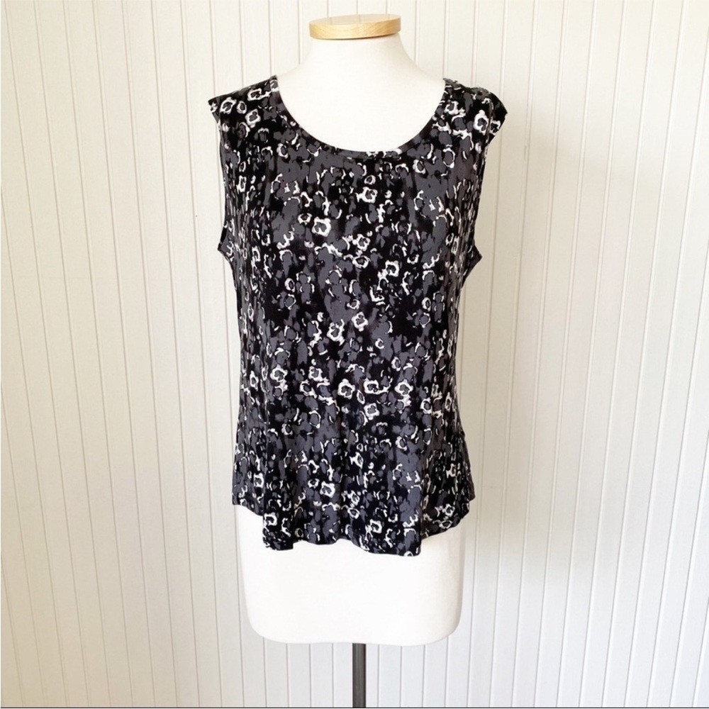 Lolë Tank Top Sleeveless Black White Grey Workout Size Large